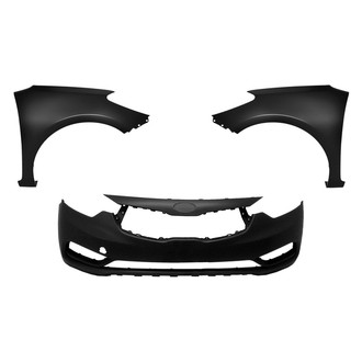 Sherman® - 3-Piece (Front Bumper Cover, Driver and Passenger Side Fender) (CAPA Certified)