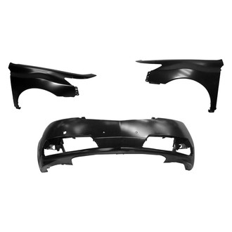 Sherman® - 3-Piece (Front Bumper Cover, Driver and Passenger Side Fender) (CAPA Certified)