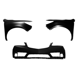 Sherman® - 3-Piece (Front Bumper Cover, Driver and Passenger Side Fender) (CAPA Certified)