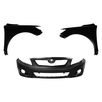 Sherman® - 3-Piece (Front Bumper Cover, Driver and Passenger Side Fender) (CAPA Certified)