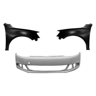 Sherman® - 3-Piece (Front Bumper Cover, Driver and Passenger Side Fender) (CAPA Certified)