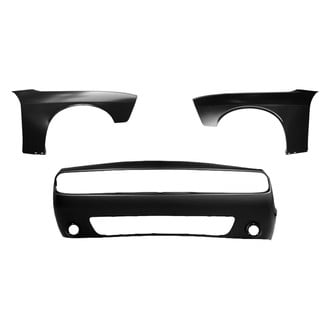 Sherman® - 3-Piece (Front Bumper Cover, Driver and Passenger Side Fender) (CAPA Certified)