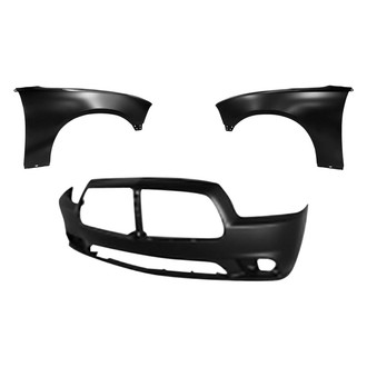 Sherman® - 3-Piece (Front Bumper Cover, Driver and Passenger Side Fender) (CAPA Certified)