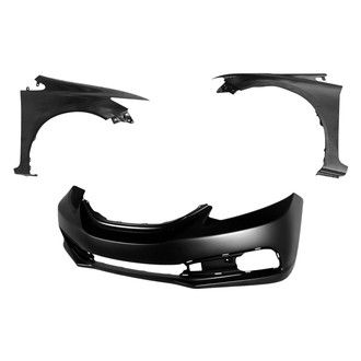 Sherman® - 3-Piece (Front Bumper Cover, Driver and Passenger Side Fender) (CAPA Certified)