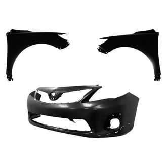 Sherman® - 3-Piece (Front Bumper Cover, Driver and Passenger Side Fender) (CAPA Certified)