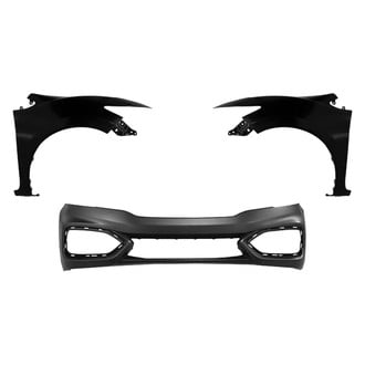Sherman® - 3-Piece (Front Bumper Cover, Driver and Passenger Side Fender) (CAPA Certified)