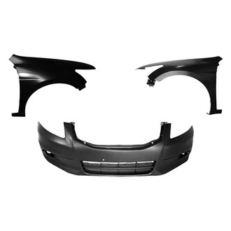 Sherman® - 3-Piece (Front Bumper Cover, Driver and Passenger Side Fender) (CAPA Certified)