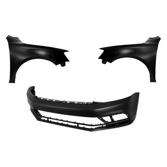 Sherman® - 3-Piece (Front Bumper Cover, Driver and Passenger Side Fender) (CAPA Certified)