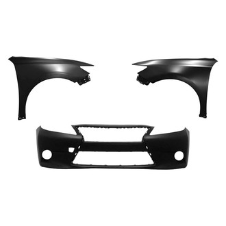 Sherman® - 3-Piece (Front Bumper Cover, Driver and Passenger Side Fender) (CAPA Certified)