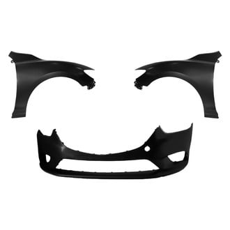 Sherman® - 3-Piece (Front Bumper Cover, Driver and Passenger Side Fender) (CAPA Certified)