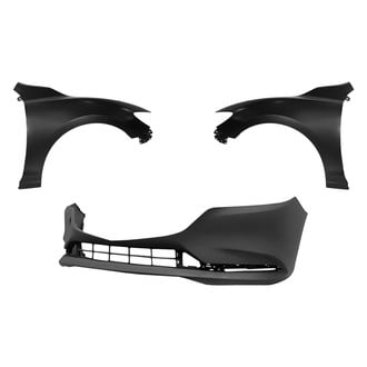 Sherman® - 3-Piece (Front Bumper Cover, Driver and Passenger Side Fender) (CAPA Certified)
