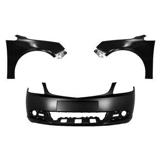 Sherman® - 3-Piece (Front Bumper Cover, Driver and Passenger Side Fender) (CAPA Certified)