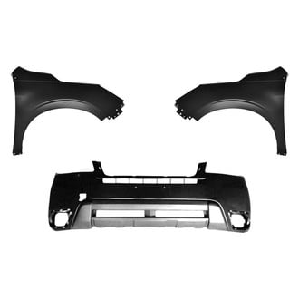 Sherman® - 3-Piece (Front Bumper Cover, Driver and Passenger Side Fender) (CAPA Certified)