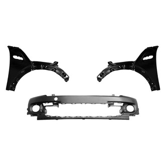 Sherman® - 3-Piece (Front Bumper Cover, Driver and Passenger Side Fender) (CAPA Certified)