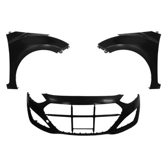 Sherman® - 3-Piece (Front Bumper Cover, Driver and Passenger Side Fender) (CAPA Certified)