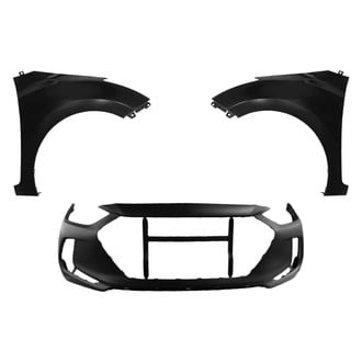 Sherman® - 3-Piece (Front Bumper Cover, Driver and Passenger Side Fender) (CAPA Certified)