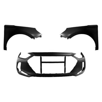 Sherman® - 3-Piece (Front Bumper Cover, Driver and Passenger Side Fender) (CAPA Certified)