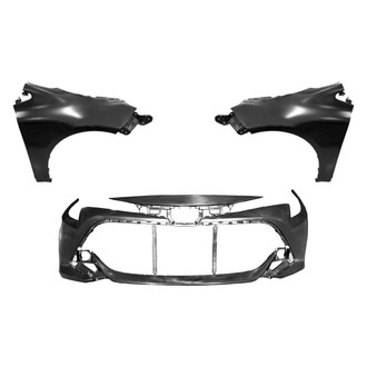 Sherman® - 3-Piece (Front Bumper Cover, Driver and Passenger Side Fender) (CAPA Certified)
