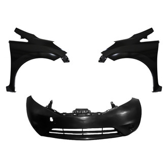 Sherman® - 3-Piece (Front Bumper Cover, Driver and Passenger Side Fender) (CAPA Certified)