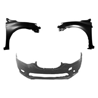 Sherman® - 3-Piece (Front Bumper Cover, Driver and Passenger Side Fender) (CAPA Certified)