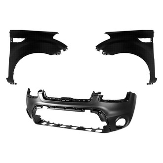 Sherman® - 3-Piece (Front Bumper Cover, Driver and Passenger Side Fender) (CAPA Certified)