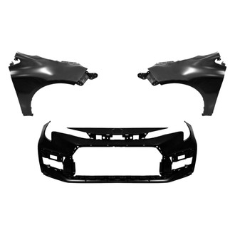 Sherman® - 3-Piece (Front Bumper Cover, Driver and Passenger Side Fender) (CAPA Certified)