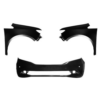 Sherman® - 3-Piece (Front Bumper Cover, Driver and Passenger Side Fender) (CAPA Certified)
