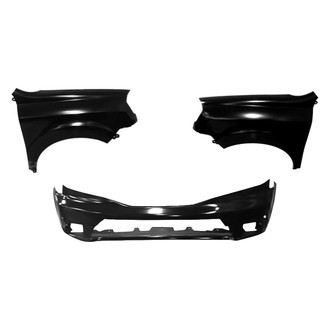 Sherman® - 3-Piece (Front Bumper Cover, Driver and Passenger Side Fender) (CAPA Certified)