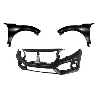 Sherman® - 3-Piece (Front Bumper Cover, Driver and Passenger Side Fender) (CAPA Certified)
