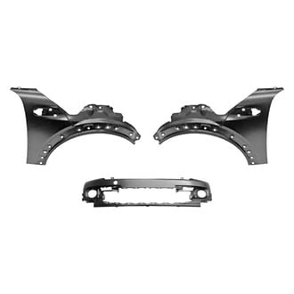 Sherman® - 3-Piece (Front Bumper Cover, Driver and Passenger Side Fender) (CAPA Certified)