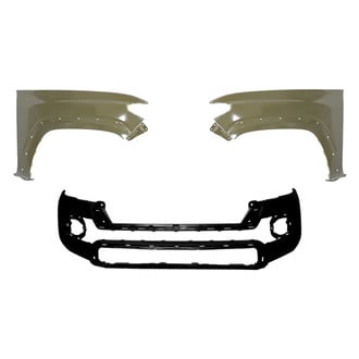 Sherman® - 3-Piece (Front Bumper Cover, Driver and Passenger Side Fender) (CAPA Certified)