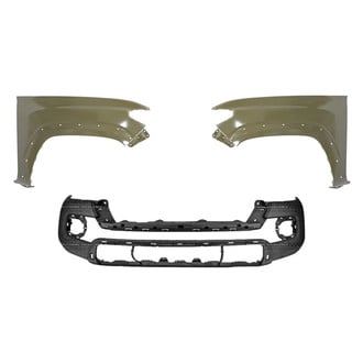 Sherman® - 3-Piece (Front Bumper Cover, Driver and Passenger Side Fender) (CAPA Certified)