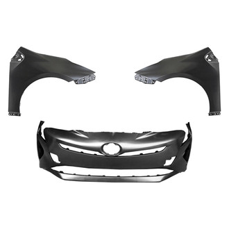 Sherman® - 3-Piece (Front Bumper Cover, Driver and Passenger Side Fender) (CAPA Certified)
