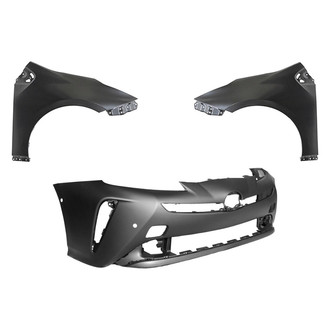 Sherman® - 3-Piece (Front Bumper Cover, Driver and Passenger Side Fender) (CAPA Certified)