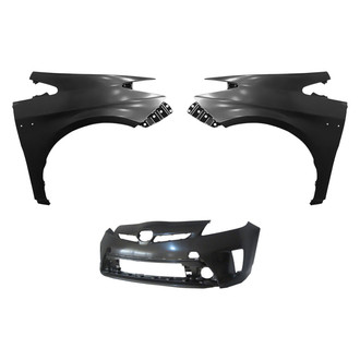 Sherman® - 3-Piece (Front Bumper Cover, Driver and Passenger Side Fender) (CAPA Certified)