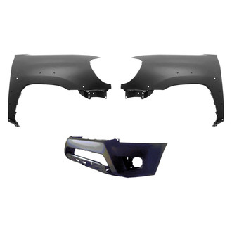 Sherman® - 3-Piece (Front Bumper Cover, Driver and Passenger Side Fender) (CAPA Certified)