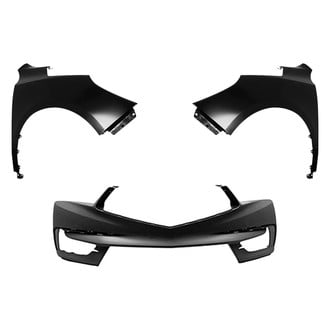 Sherman® - 3-Piece (Front Bumper Cover, Driver and Passenger Side Fender) (CAPA Certified)