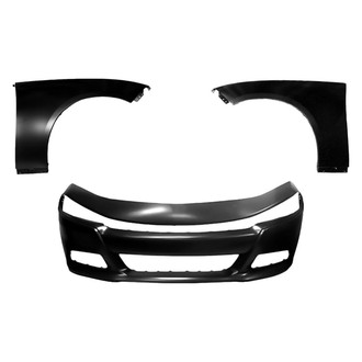 Sherman® - 3-Piece (Front Bumper Cover, Driver and Passenger Side Fender) (CAPA Certified)
