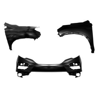 Sherman® - 3-Piece (Front Bumper Cover, Driver and Passenger Side Fender) (CAPA Certified)