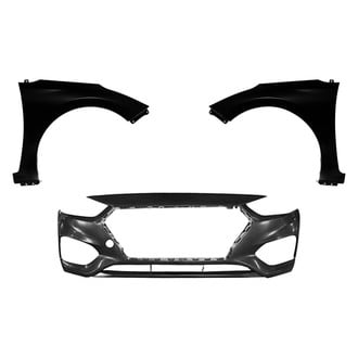 Sherman® - 3-Piece (Front Bumper Cover, Driver and Passenger Side Fender) (CAPA Certified)