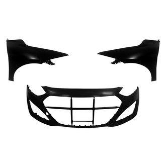 Sherman® - 3-Piece (Front Bumper Cover, Driver and Passenger Side Fender) (CAPA Certified)