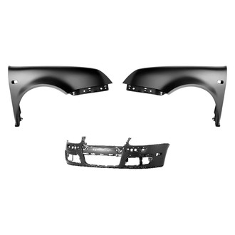 Sherman® - 3-Piece (Front Bumper Cover, Driver and Passenger Side Fender) (CAPA Certified)