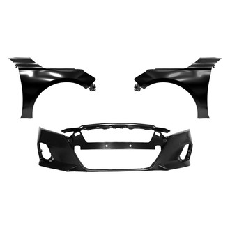 Sherman® - 3-Piece (Front Bumper Cover, Driver and Passenger Side Fender) (CAPA Certified)