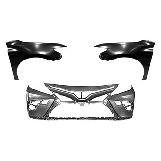 Sherman® - 3-Piece (Front Bumper Cover, Driver and Passenger Side Fender) (CAPA Certified)