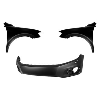 Sherman® - 3-Piece (Front Bumper Cover, Driver and Passenger Side Fender) (CAPA Certified)