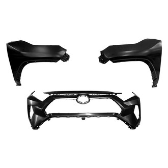 Sherman® - 3-Piece (Front Bumper Cover, Driver and Passenger Side Fender) (CAPA Certified)