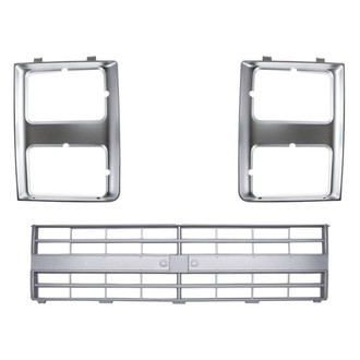 Sherman® - 3-Piece (Grille, Driver and Passenger Side Headlight Bezel) (Standard Line)