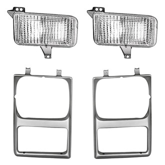 Sherman® - 3-Piece (Front Driver/Passenger Side Turn Signal/Parking Light, Driver and Passenger Side Headlight Bezel) (Standard Line)