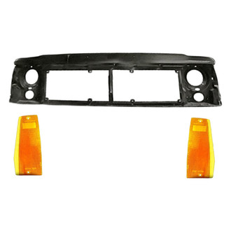 Sherman® - 3-Piece (Header Panel, Front Driver and Passenger Side Turn Signal/Corner Light) (Standard Line)