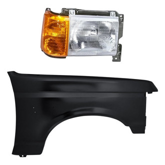 Sherman® - 2-Piece Kit (Passenger Side Headlight, Front Passenger Side Fender) (Standard Line)